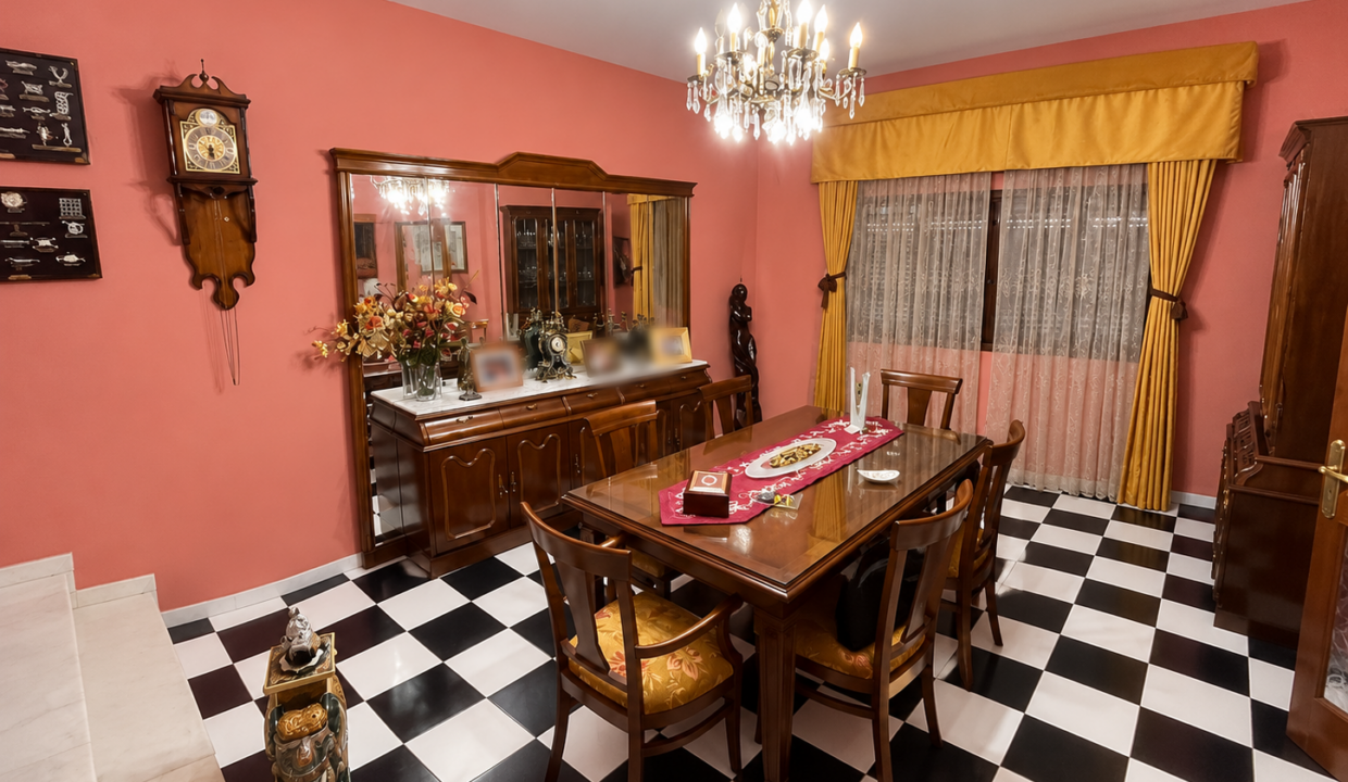 Comedor vintage con elegancia clásica