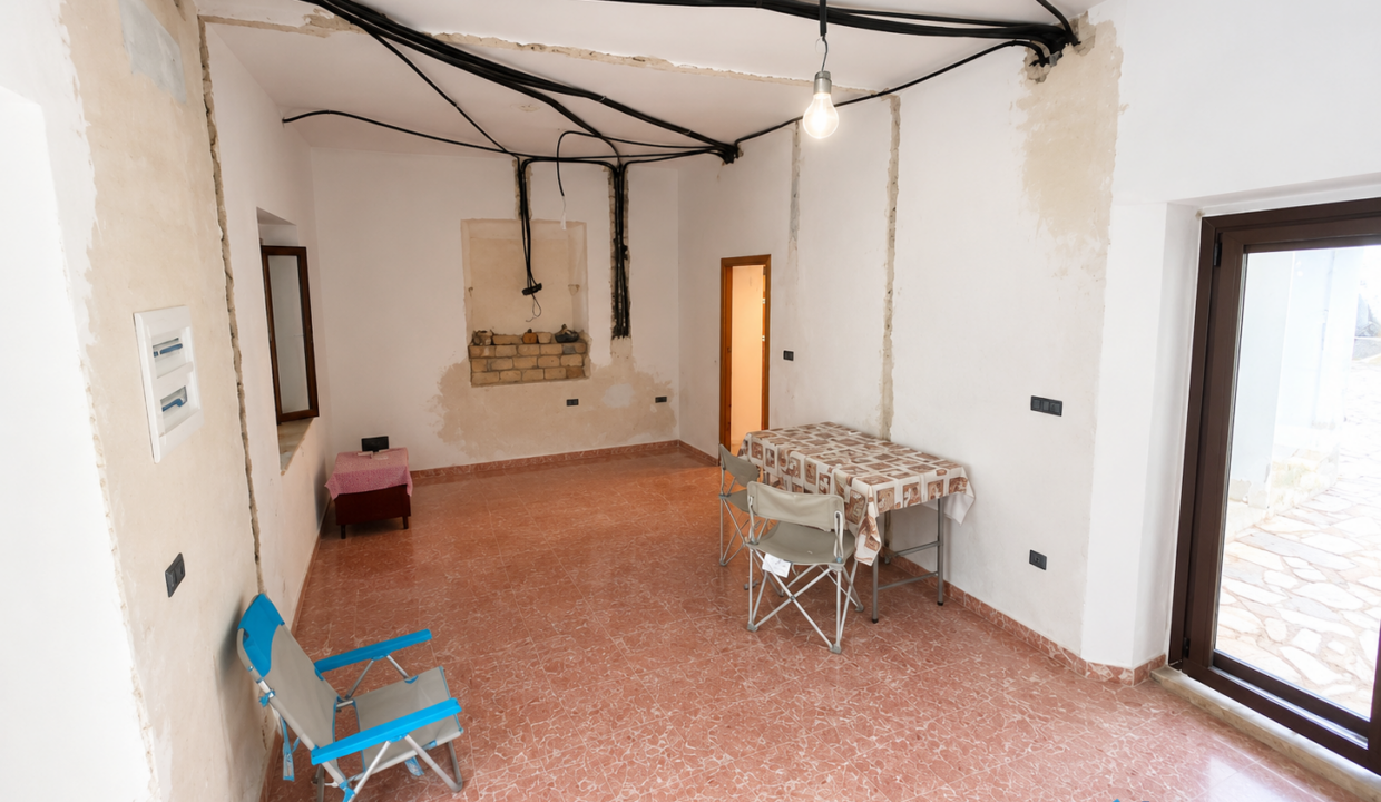 Habitación en Renovación con Terrazo Rosa